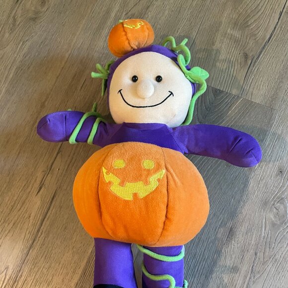 Sugar Loaf Kid Dresses as Pumpkin Plush 15" Tall Purple Orange! - Picture 1 of 5
